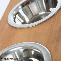 51 Degrees North Double Voerbak Teak -Selecteer Dierenwinkels 51 degrees north double voerbak teak 210365 1000 none