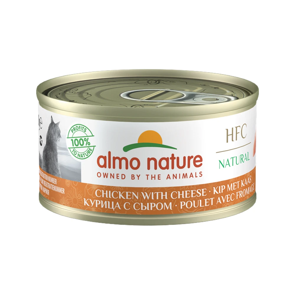 Almo Nature HFC 70 Natural Kattenvoer - Blik - Kip En Kaas 3 Almo Nature HFC 70 Natural Kattenvoer - Blik - Kip En Kaas