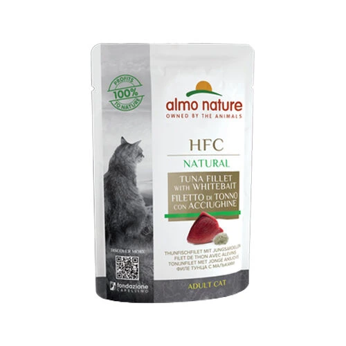 Almo Nature HFC Natural Kattenvoer - Maaltijdzakje - Tonijn En Jonge Ansjovis - Afbeelding 2
