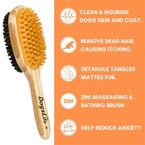 Dogslife Bamboo Dog Brush 7 Dogslife Bamboo Dog Brush - Afbeelding 5