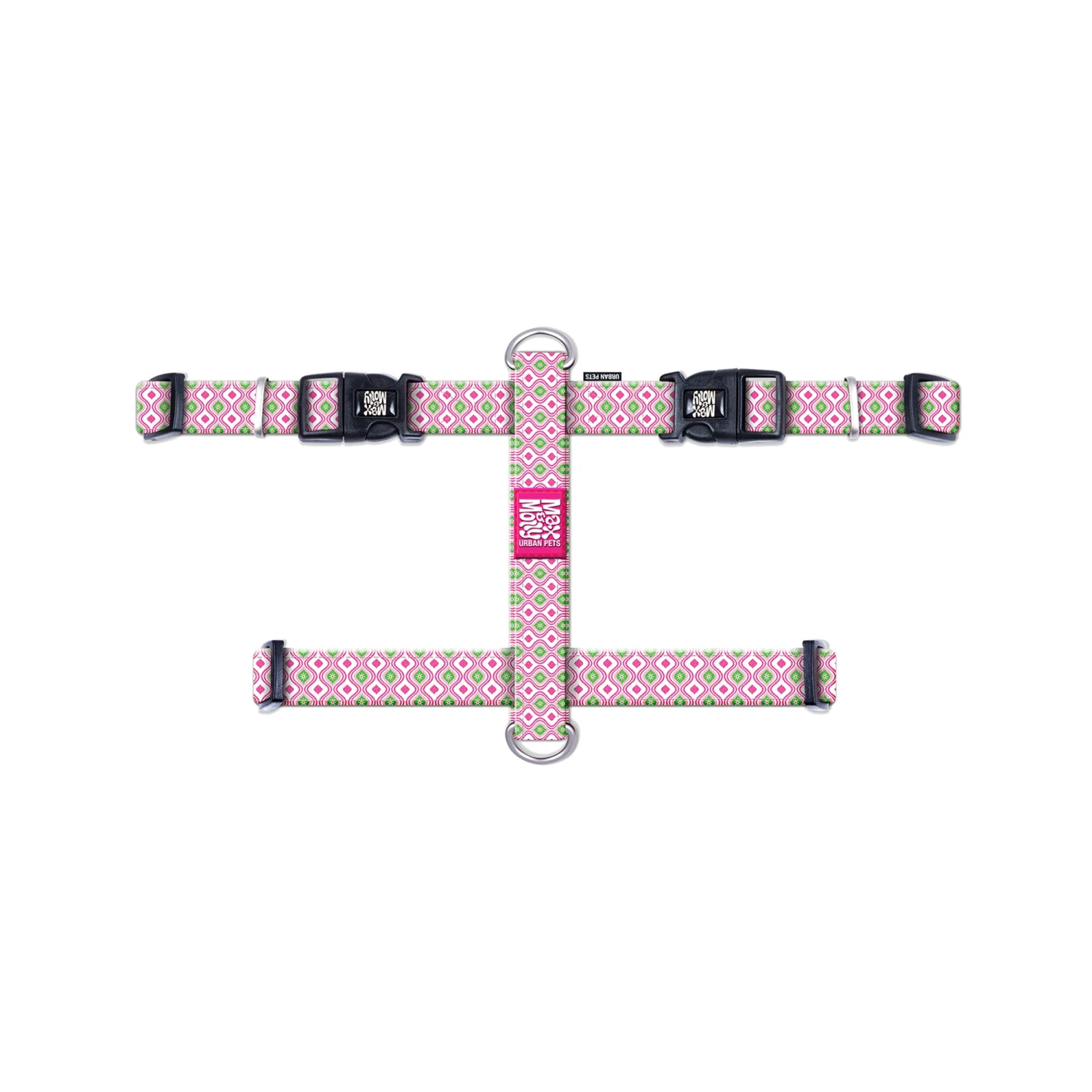 Max & Molly H-Hondenharnas - Retro Pink 4 Max & Molly H-Hondenharnas - Retro Pink - Image 3
