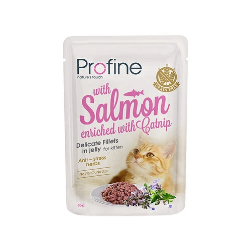 Profine Kitten - Filets In Jelly - Kattenvoer - Zalm 4 Profine Kitten - Filets In Jelly - Kattenvoer - Zalm - Image 2