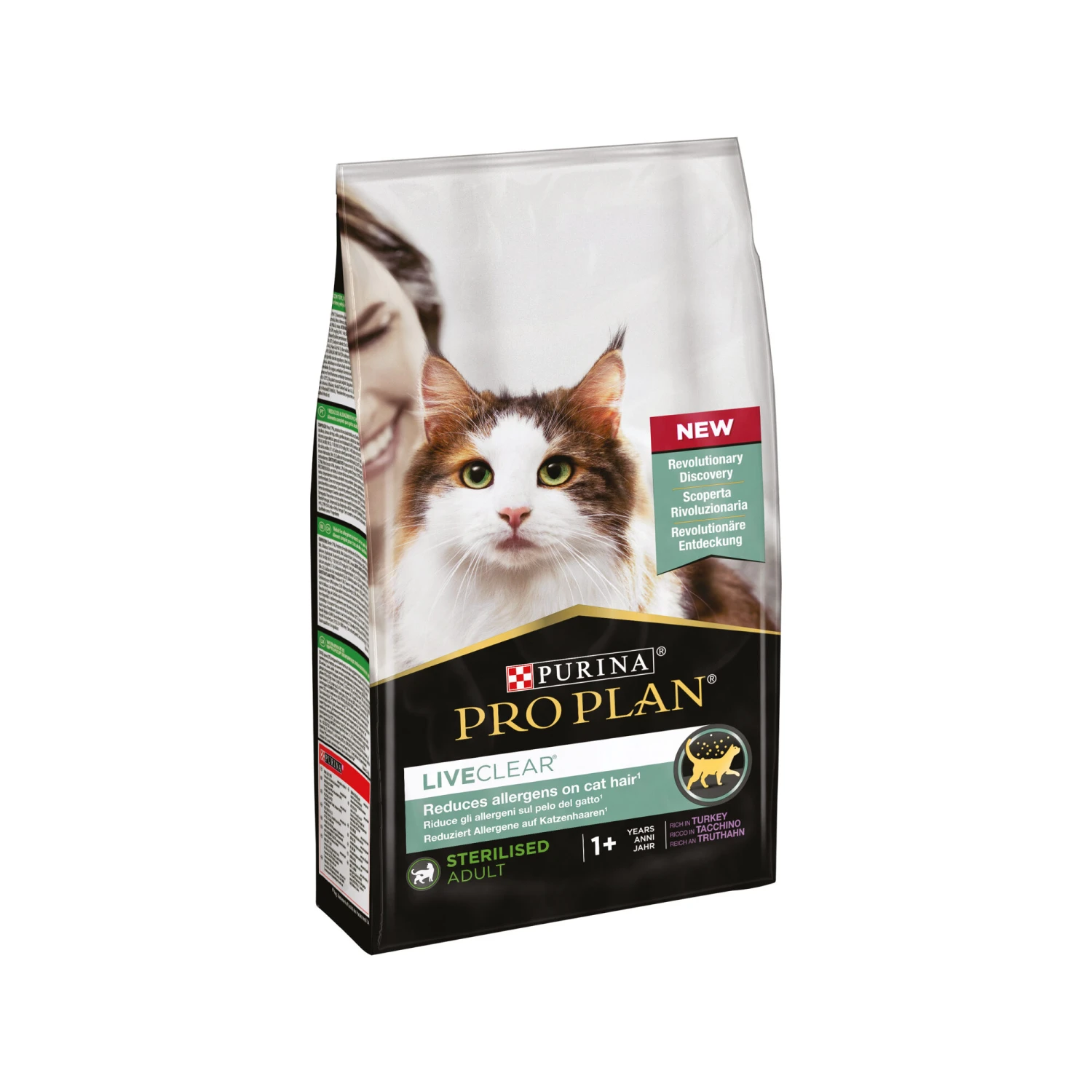 Purina Pro Plan LiveClear Sterilised Cat Food Adult 1+ Years - Kalkoen 4 Purina Pro Plan LiveClear Sterilised Cat Food Adult 1+ Years - Kalkoen - Image 2