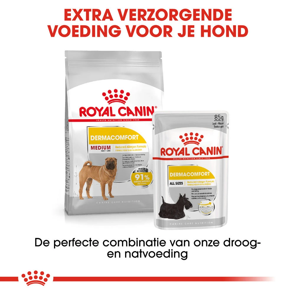 Royal Canin Medium Dermacomfort - Hondenvoer 9 Royal Canin Medium Dermacomfort - Hondenvoer - Image 7