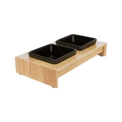 Trixie Voer-Waterbak Set - Keramiek - Hout -Selecteer Dierenwinkels trixie voer waterbak set keramiek hout 178705 1500 none