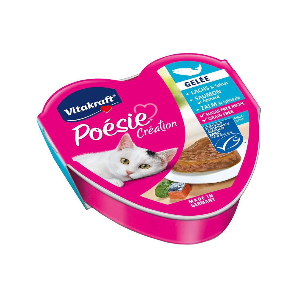 Vitakraft Poésie Zalm & Spinazie In Gelei 4 Vitakraft Poésie Zalm & Spinazie In Gelei - Image 2
